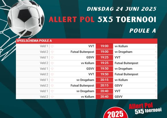 Finaleavond Allert Pol Toernooi