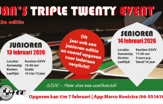 <strong>🎯 Jan’s Triple Twenty Event: De 12e editie komt eraan!</strong>