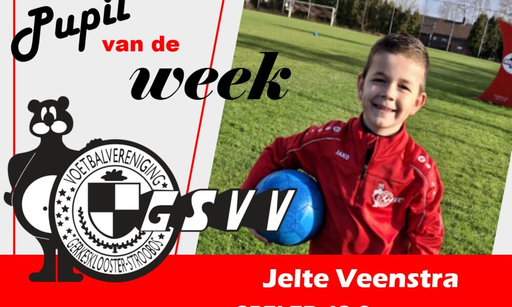 Jelte Veenstra pupil van de week