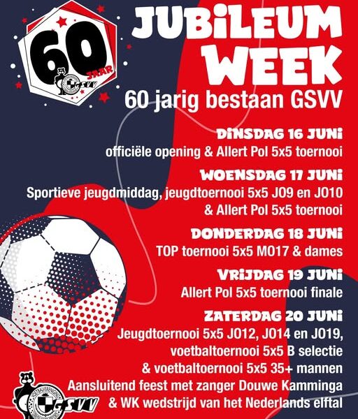 60 jarig Jubileum activiteiten week 25