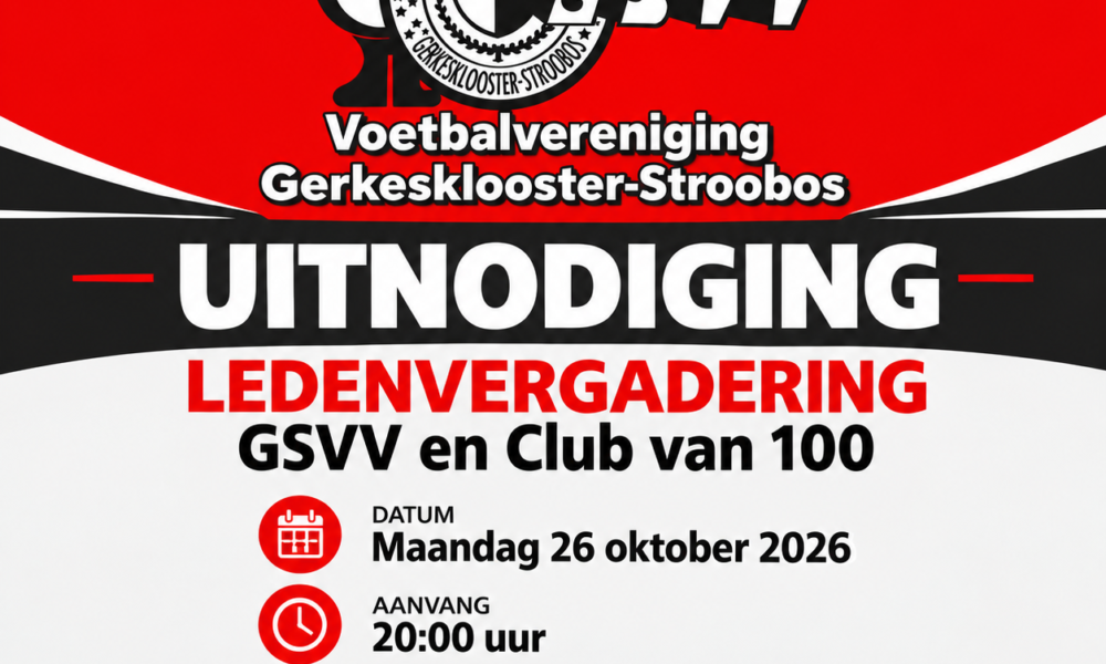 Ledenvergadering GSVV en Club van 100 / 26-10-2026