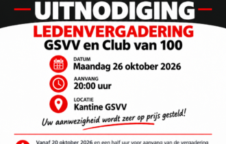 Algemene Ledenvergadering GSVV en Club van 100